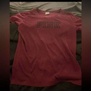 a burgundy shirt from pink size is medium